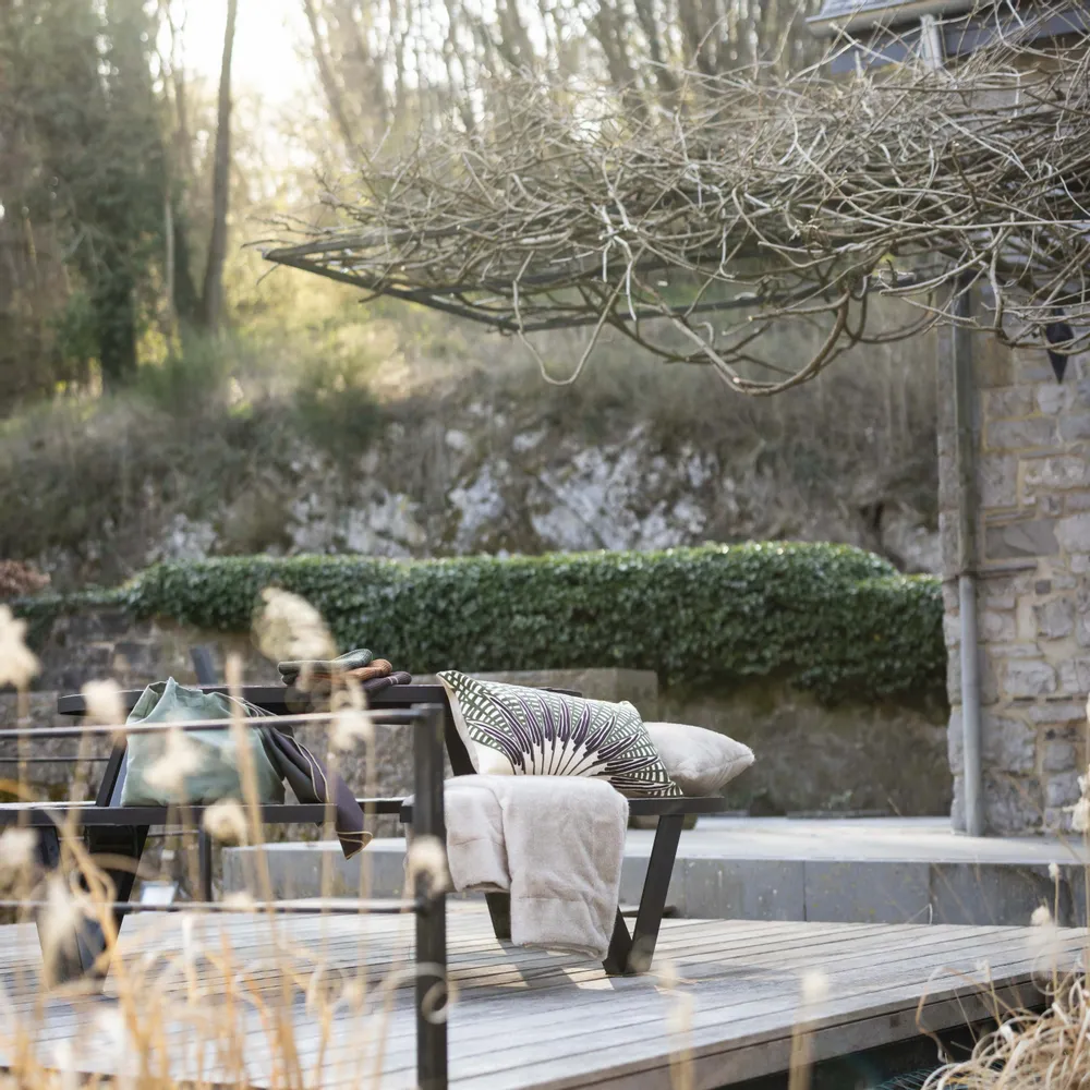 Cushions - Ewan Embroidered Cushion Lin 40 X 65 - MAISON VIVARAISE - SDE VIVARAISE WINKLER