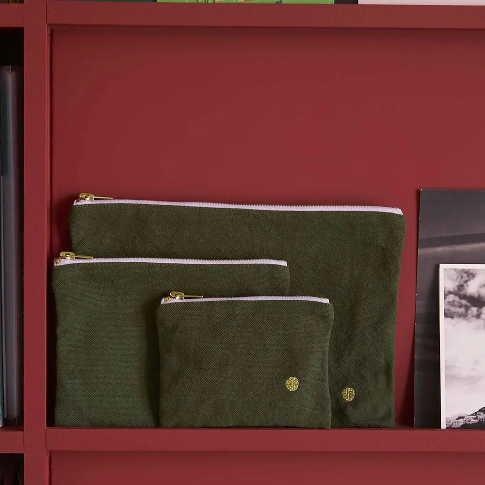 Clutches - Iona Pouch Kale 14 X 19 X 1 - LA CERISE SUR LE GATEAU