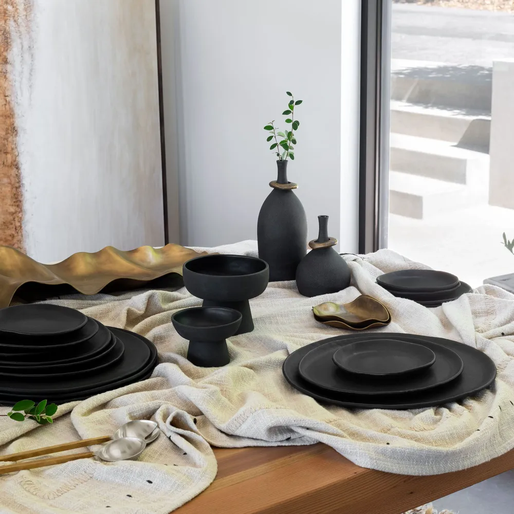 Assiettes de réception - Set de vaisselle Kodo en 4 pièces - DUMAE