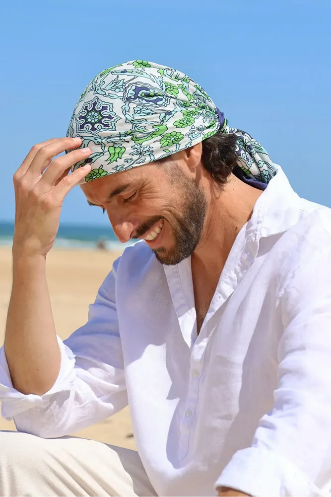 Foulards et écharpes - Bandana FELIX marine - MONSIEUR CHARLI