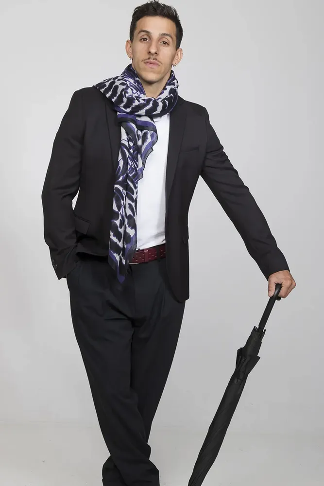 Scarves - FILIPO blueberry bandana - MONSIEUR CHARLI