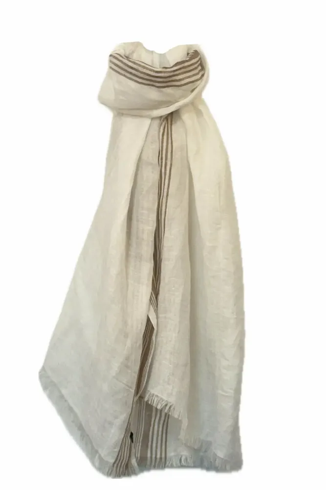 Scarves - FRANCIS linen scarf - MONSIEUR CHARLI