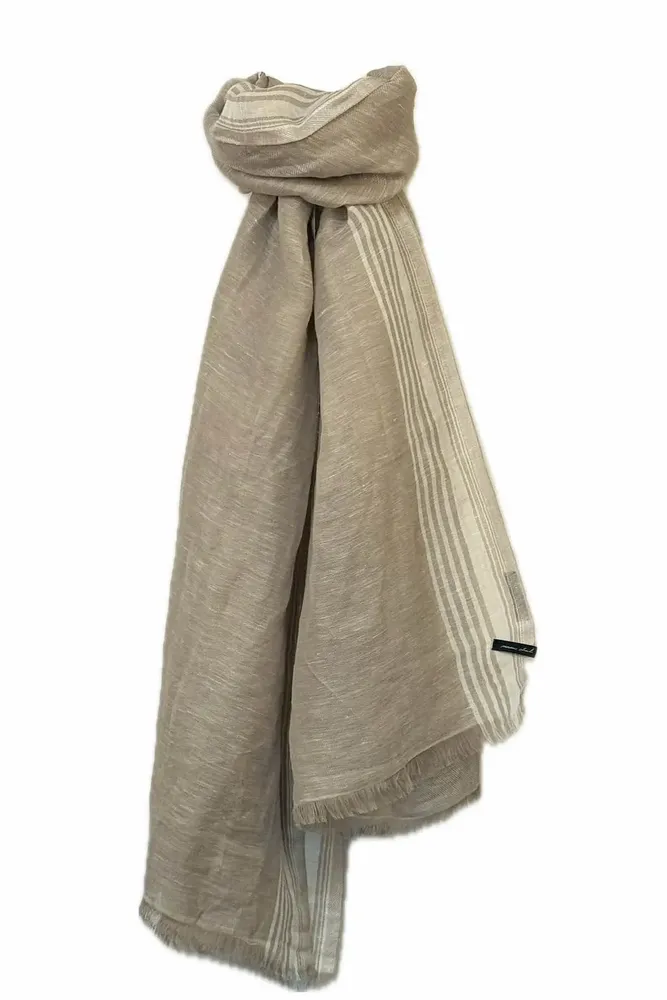 Scarves - FRANCIS linen scarf - MONSIEUR CHARLI