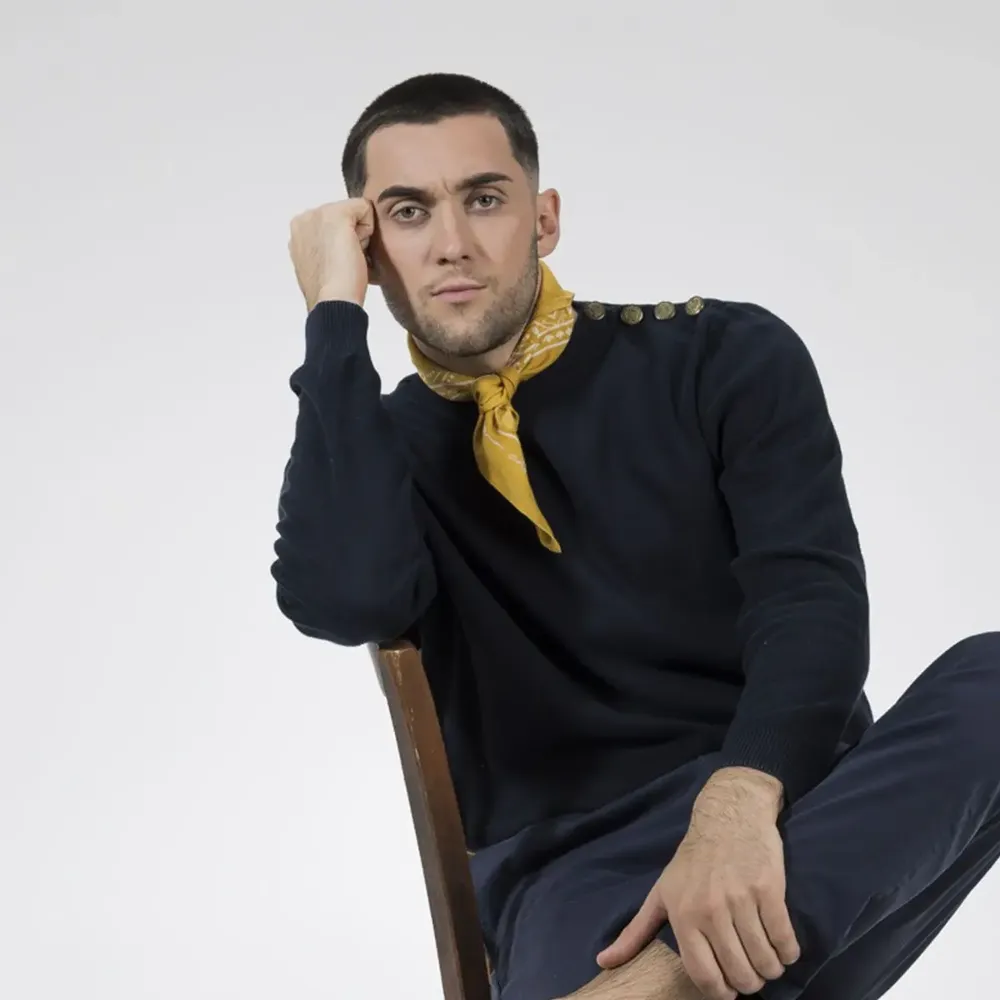 Foulards et écharpes - BANDANA COTON STANLEY AMBRE - MONSIEUR CHARLI