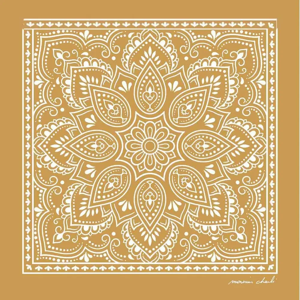 Foulards et écharpes - BANDANA COTON STANLEY AMBRE - MONSIEUR CHARLI