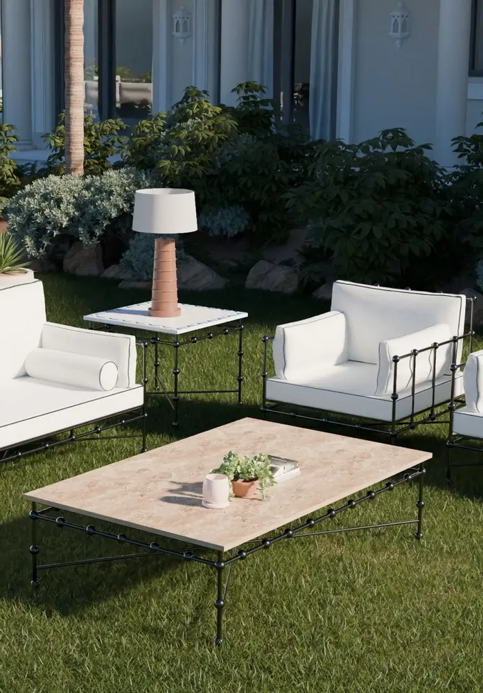 Lawn tables - Wrought iron side table - GUADARTE