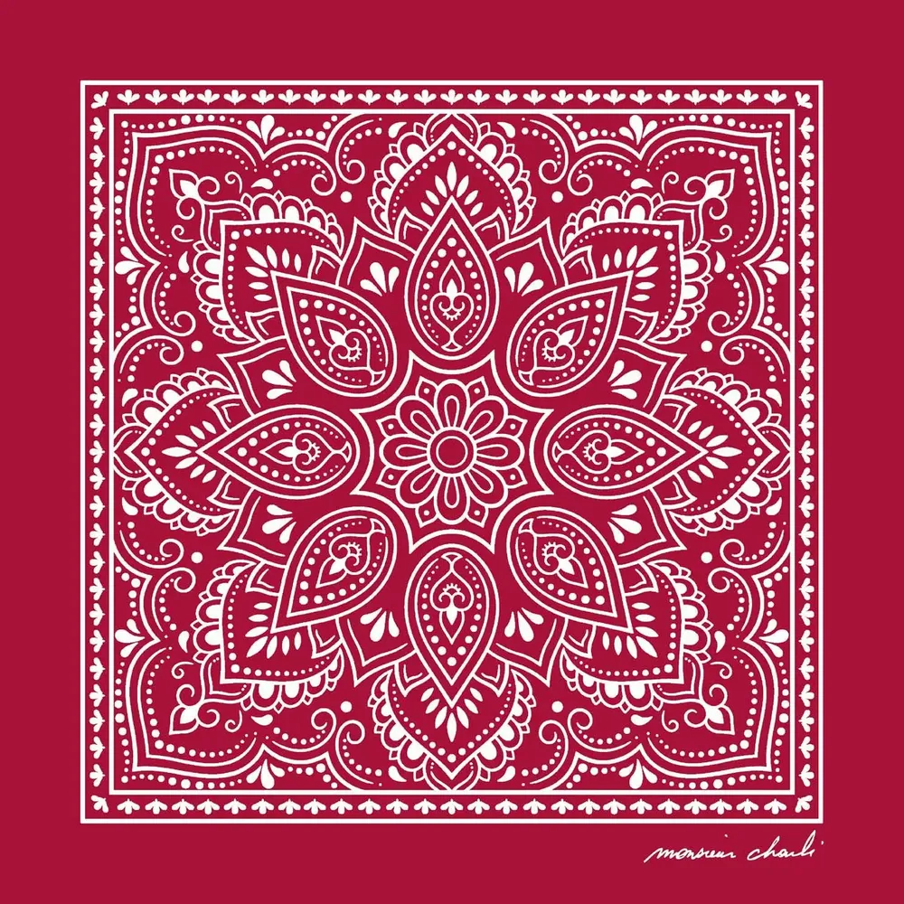 Foulards et écharpes - BANDANA COTON STANLEY ROUGE - MONSIEUR CHARLI