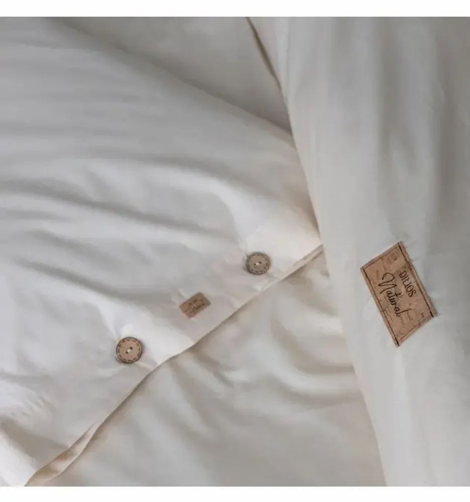 Bed linens - Single bed linen set,  Natural Light,100% raw cotton - DILIOS