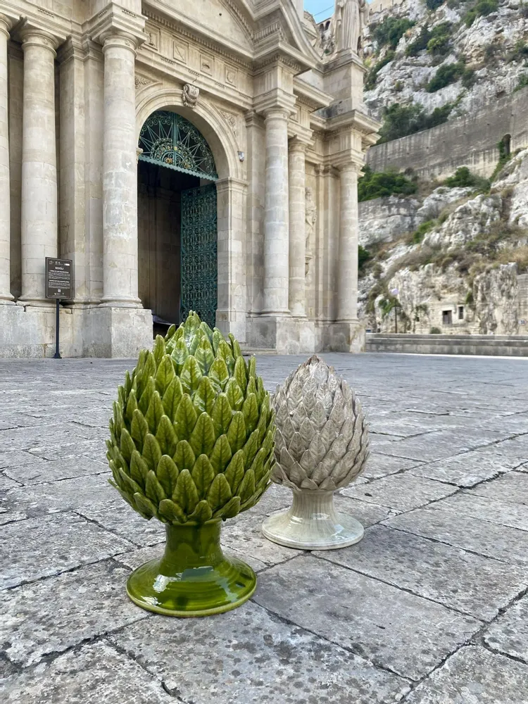 Céramique - ARTICHOKE PINE CONE - DARIO MAGRO CERAMICHE SICILY
