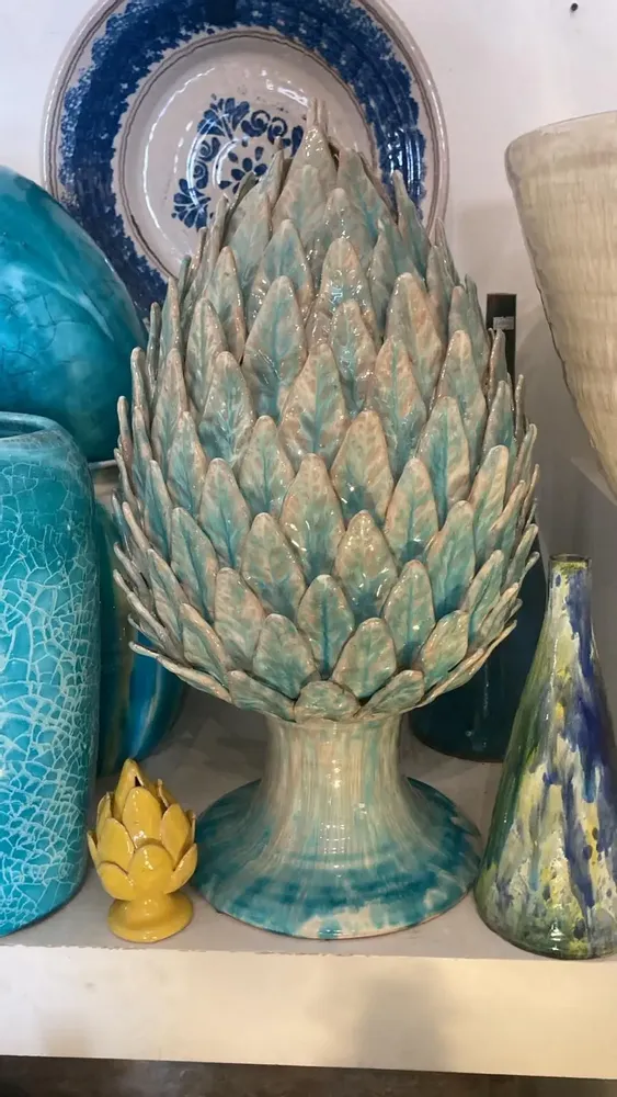 Céramique - ARTICHOKE PINE CONE - DARIO MAGRO CERAMICHE SICILY