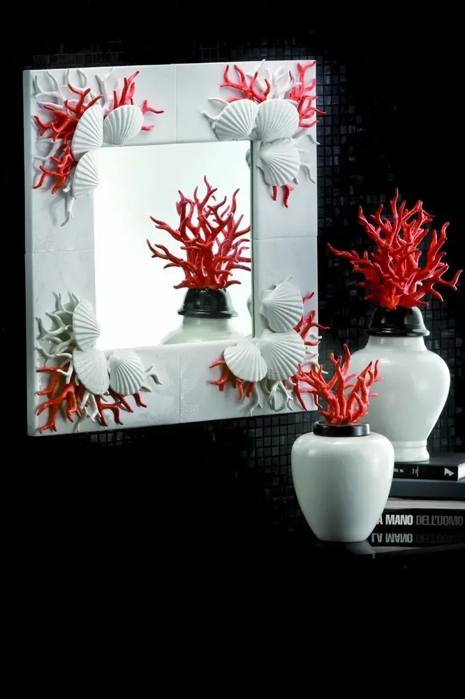 Objets de décoration - Bandes corail - DAL PRA