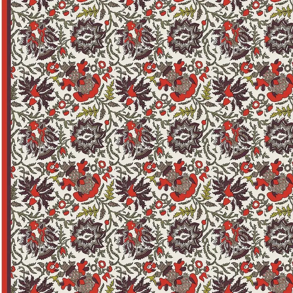 Scarves - BURGUNDY SANTI COTTON CHECK - MONSIEUR CHARLI