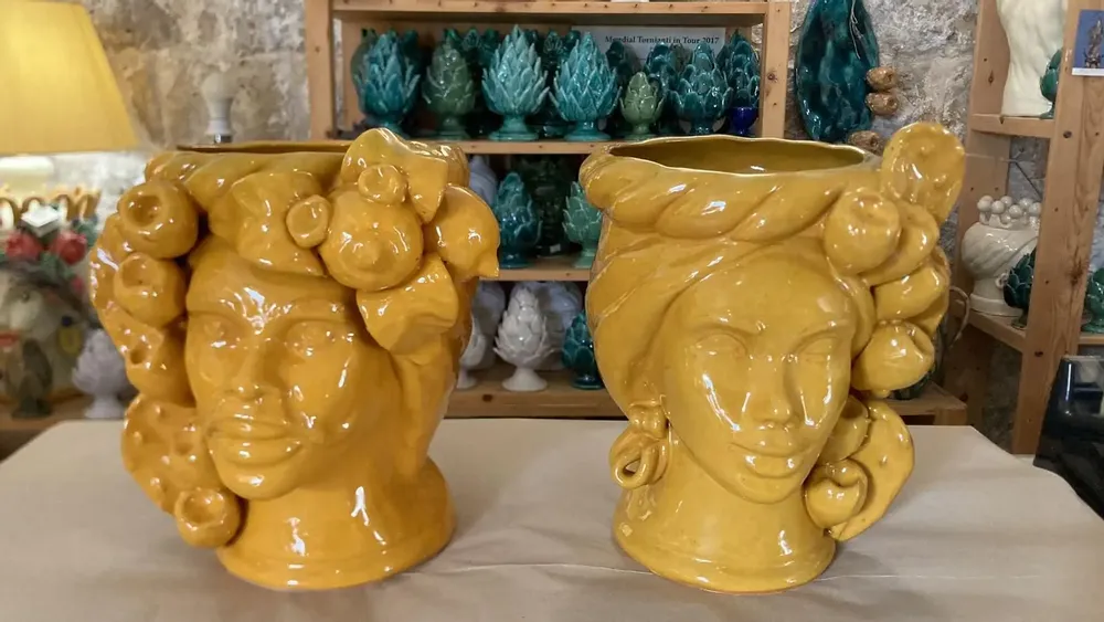 Objets de décoration - MOOR HEAD - DARIO MAGRO CERAMICHE SICILY