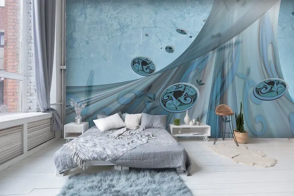 Papiers peints - Panoramic wallpaper with unique Celtic-inspired patterns. - INCREATION