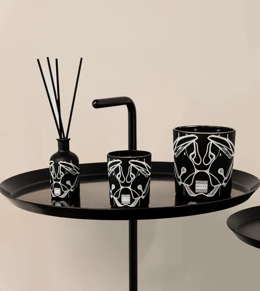 Candles - Black Bolingo scented candle - Design by BRASS - ARTDECORIS
