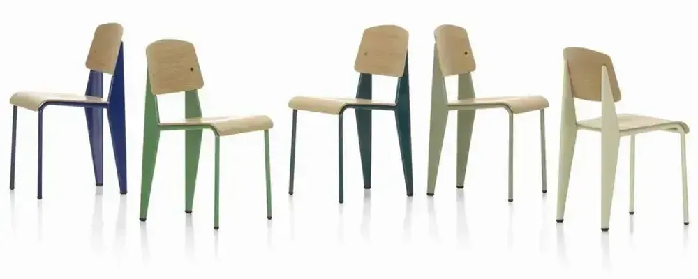 Chairs - Jean Prouvé Vitra Standard Chair - ACCENT ROUGE