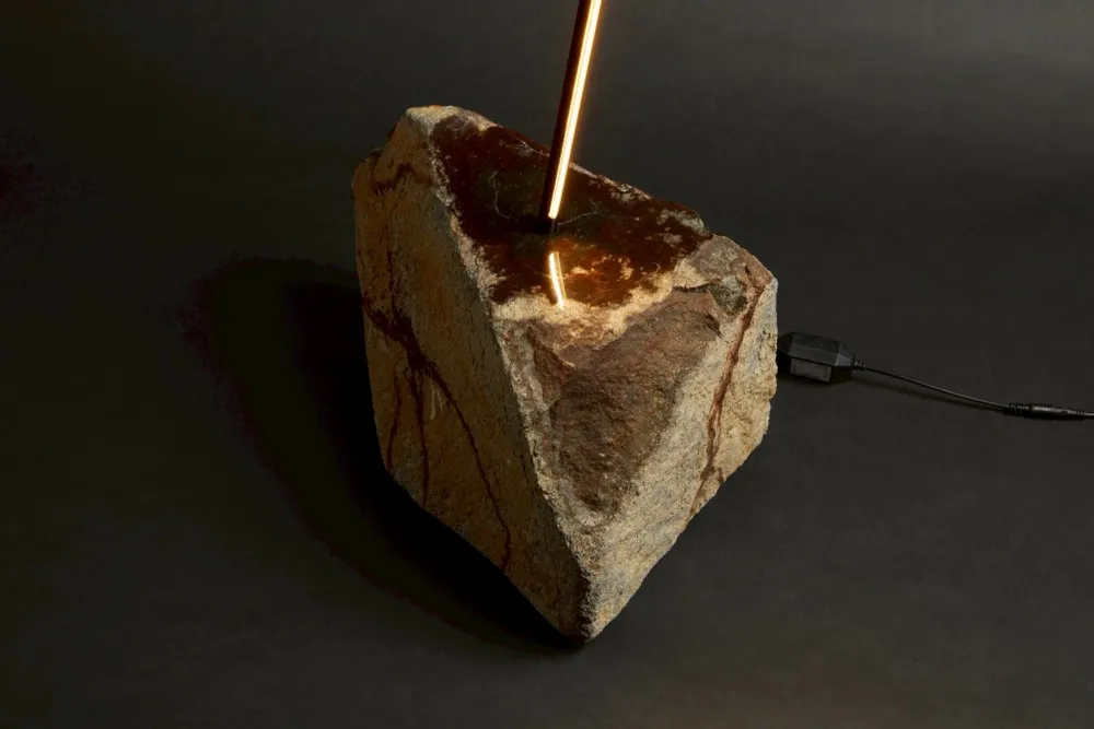 Floor lamps - floor lamp BLESSED STONE - AREA PARIS