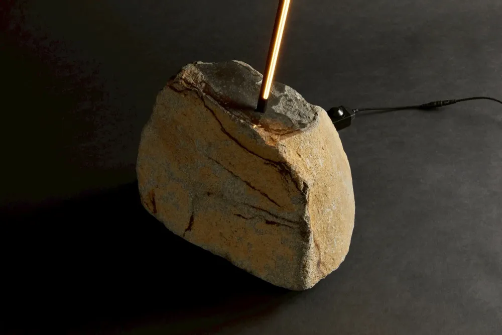 Floor lamps - floor lamp BLESSED STONE - AREA PARIS