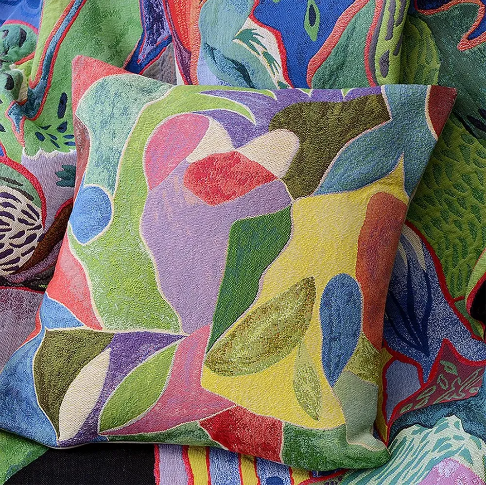 Coussins textile - COUSSIN "MARIE-LAURE'S GARDEN" EN COLLABORATION AVEC FLORENT GROC - JULES PANSU