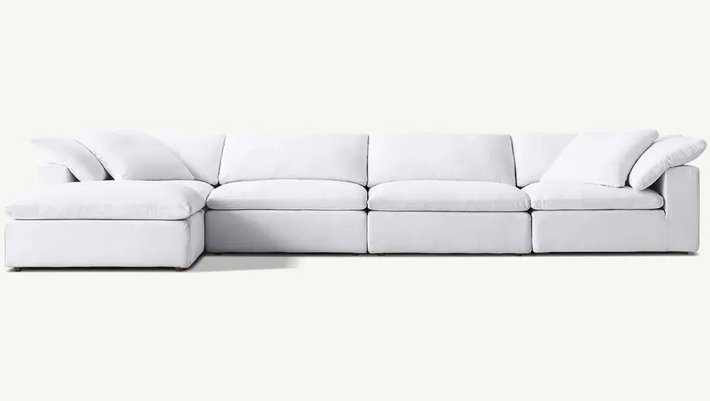 Sofas - CLOUD MODULAR 5-PIECE CHAISE SECTIONAL - RH