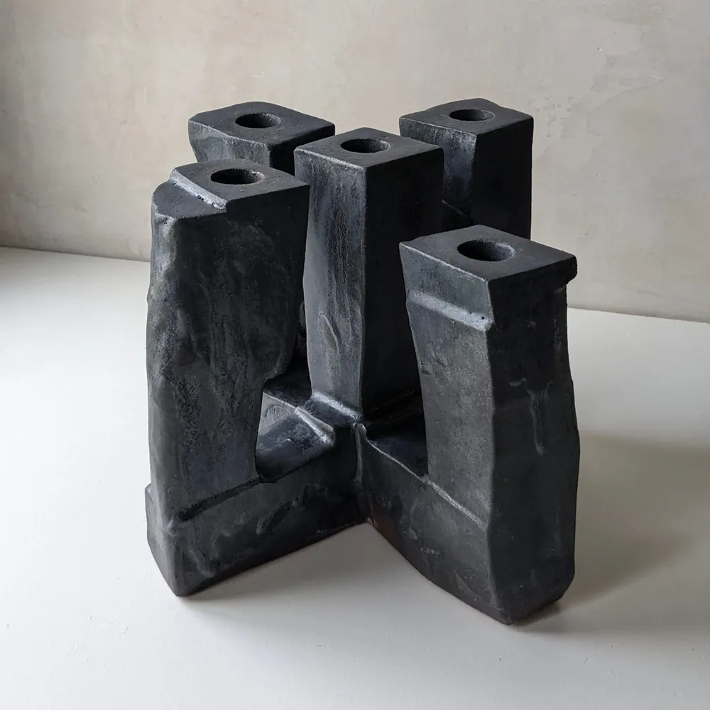 Ceramic - Five-armed candle holder - KINER CERAMICS