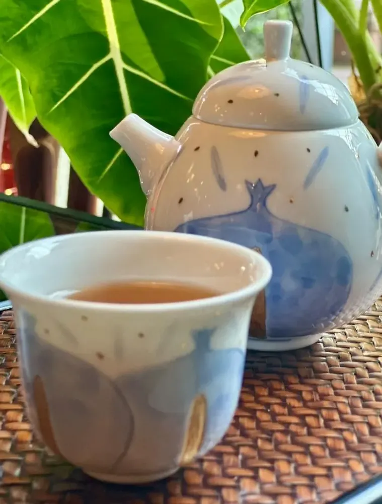 Tasses et mugs - Tasse de Noël en forme de grenade - Bleu céleste - GLAZARA