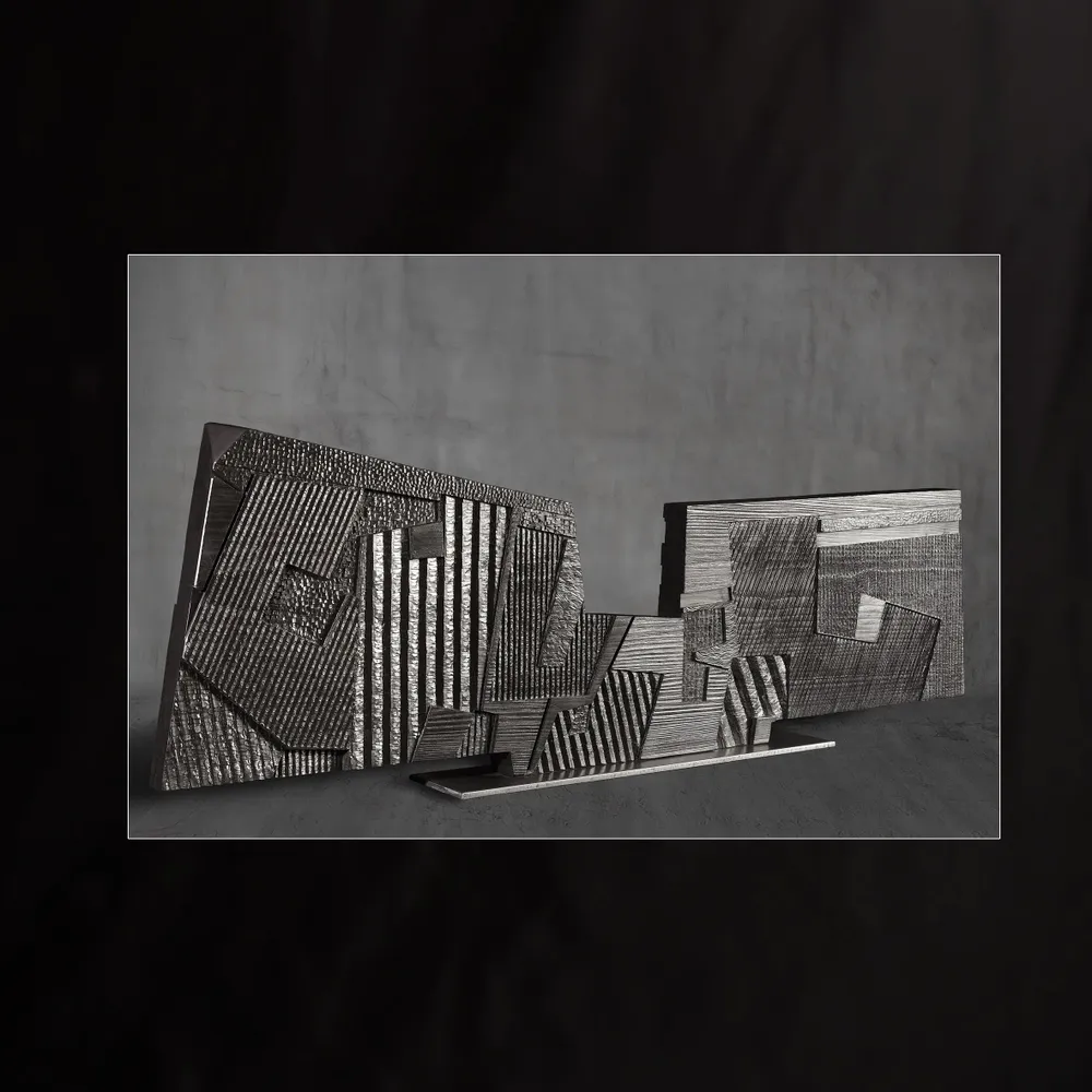 Sculptures, statuettes and miniatures - SILK SHELL 1: wooden sculpture - geometric shapes and design - NILS ORM