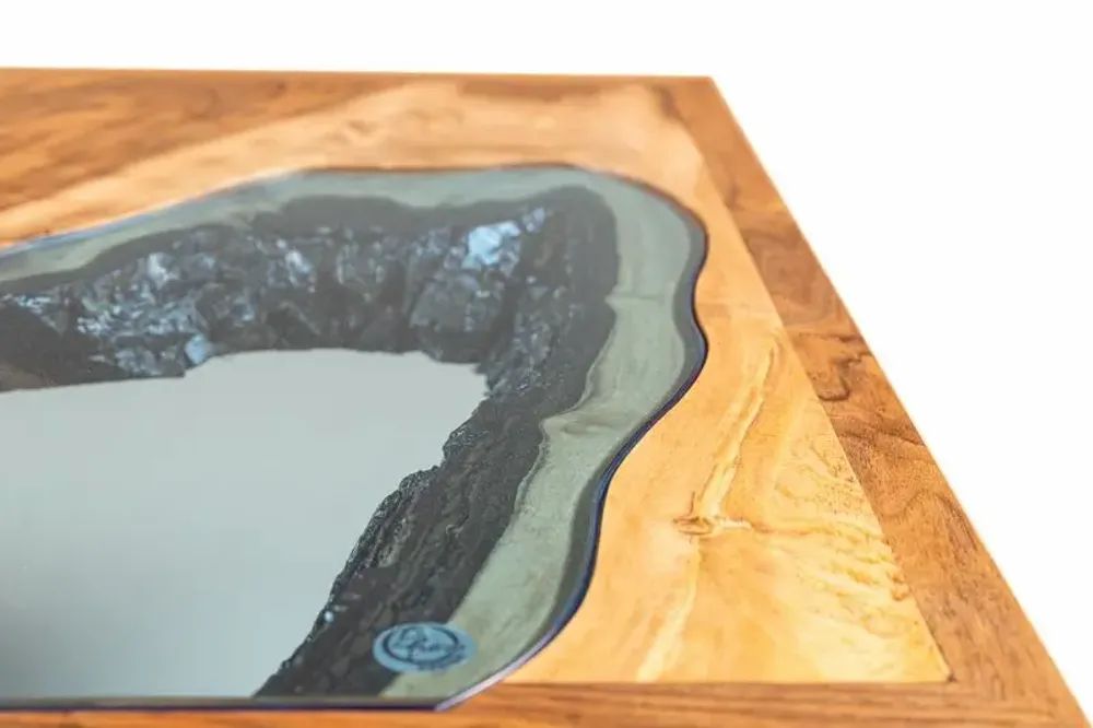 Pièces uniques - Table basse "Les deux Lacs" - HERON DESIGN