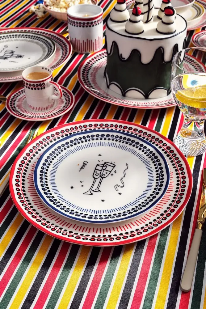 Platter and bowls - Holiday Collection Dessert Plate - ATÖLYE SIR