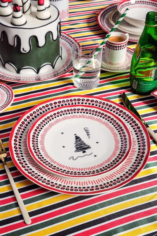 Platter and bowls - Holiday Collection Dessert Plate - ATÖLYE SIR