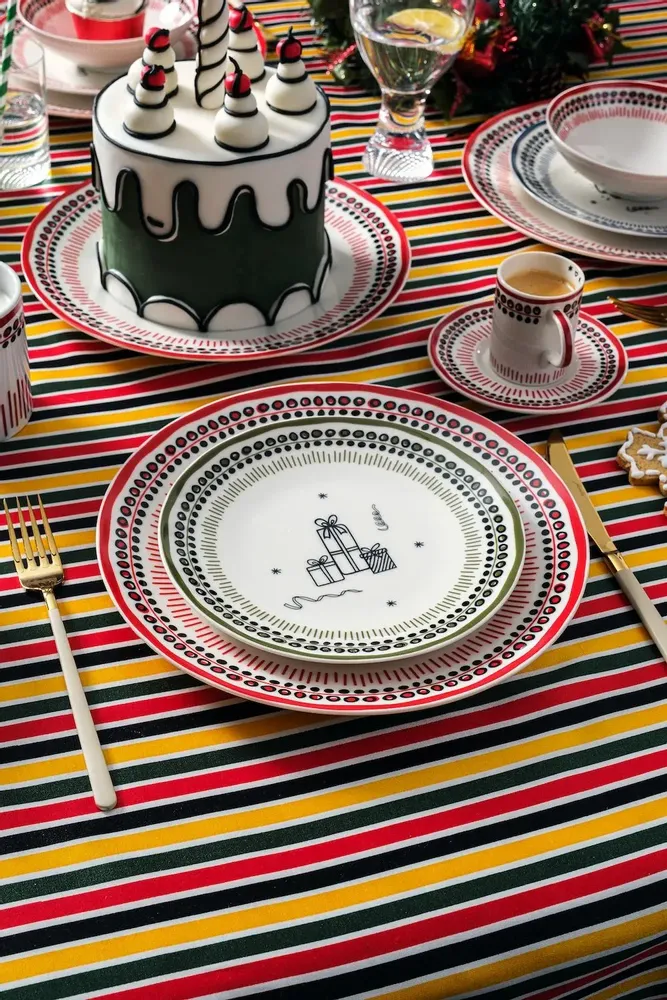 Platter and bowls - Holiday Collection Dessert Plate - ATÖLYE SIR