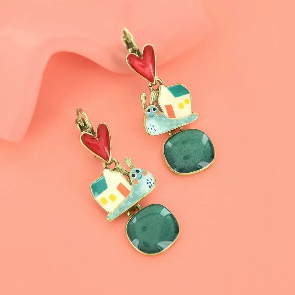 Bijoux - DORMEUSES SWEET HOME COULEUR BRONZE MULTI - TARATATA BIJOUX