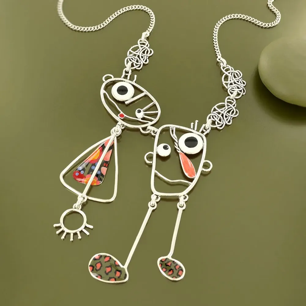 Bijoux - COLLIER FILIPENDULE COULEUR ARGENT MULTI - TARATATA BIJOUX