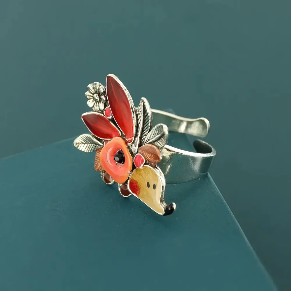 Jewelry - MINI RING, SILVER AND RED COLOUR - TARATATA BIJOUX