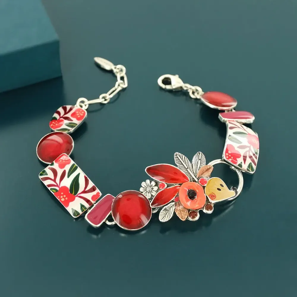 Jewelry - MINI BRACELET, SILVER AND RED COLOUR - TARATATA BIJOUX