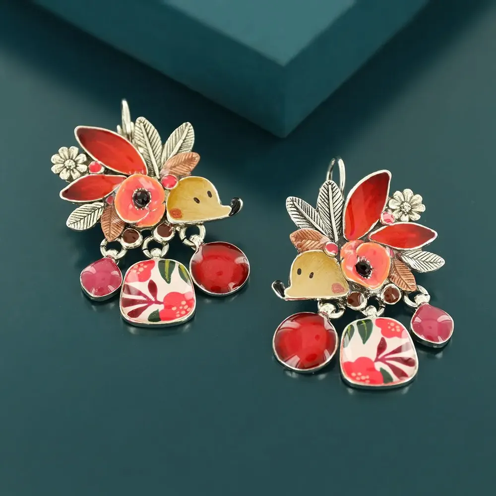 Jewelry - MINI SLEEPING BED SILVER RED - TARATATA BIJOUX