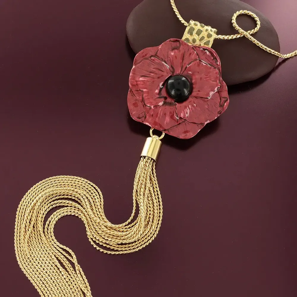 Jewelry - CARMEN NECKLACE GOLD RED - TARATATA BIJOUX