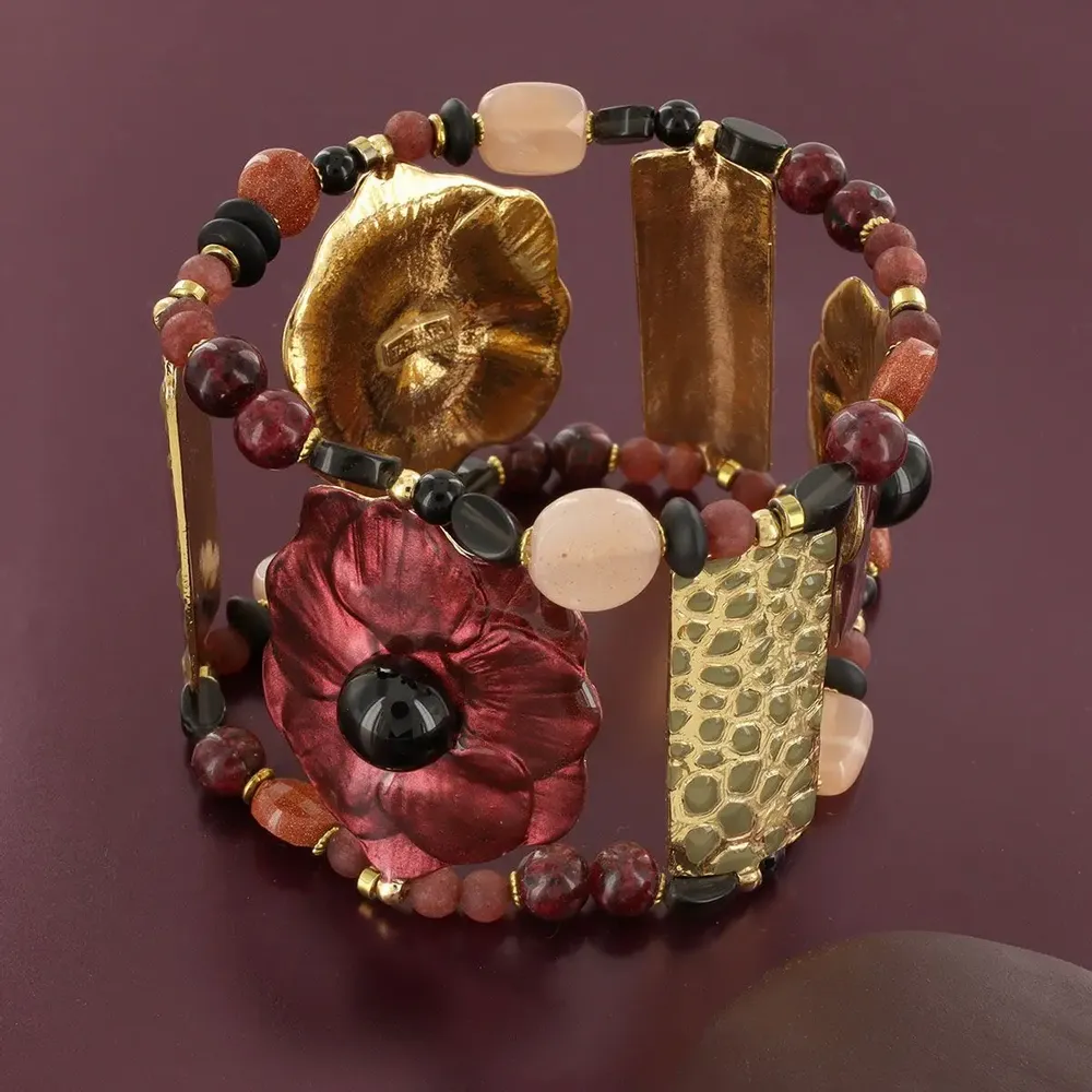 Jewelry - CARMEN BRACELET GOLD RED - TARATATA BIJOUX