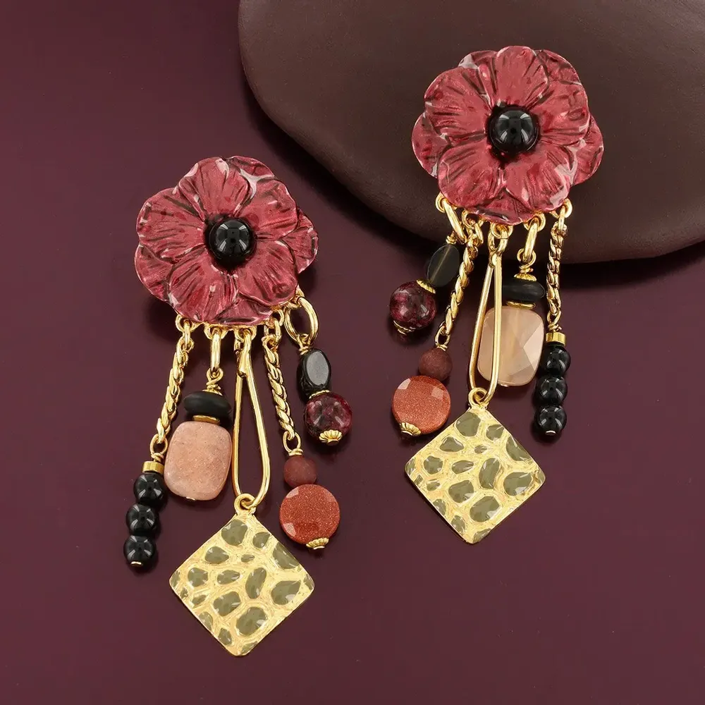 Jewelry - CARMEN CLIPS GOLD MULTI COLOR - TARATATA BIJOUX