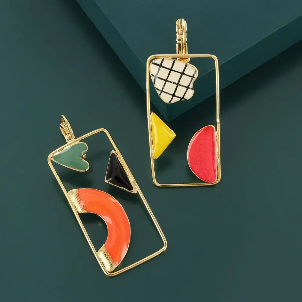 Jewelry - ARTY GOLD MULTI COLOUR SLEEPERS - TARATATA BIJOUX