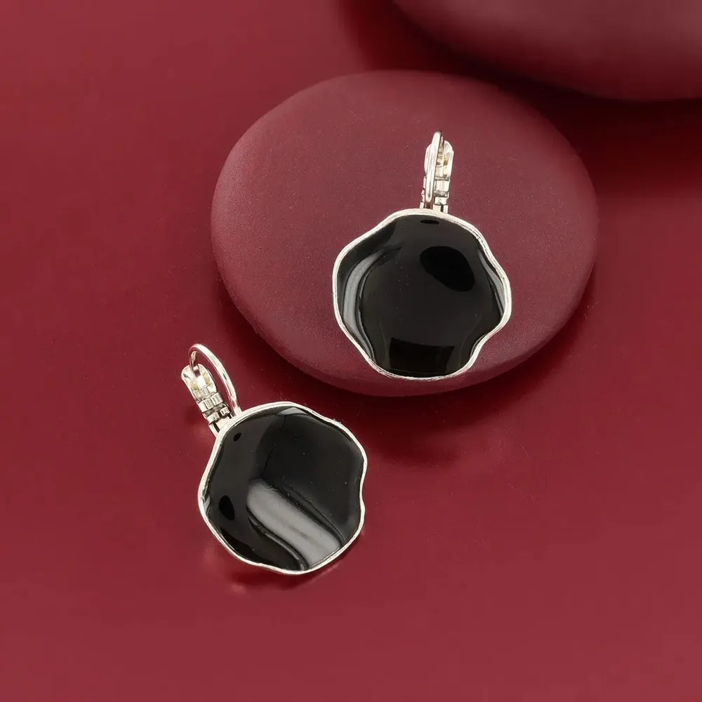 Jewelry - SLEEPERS DON'T MOVE SILVER BLACK COLOR - TARATATA BIJOUX