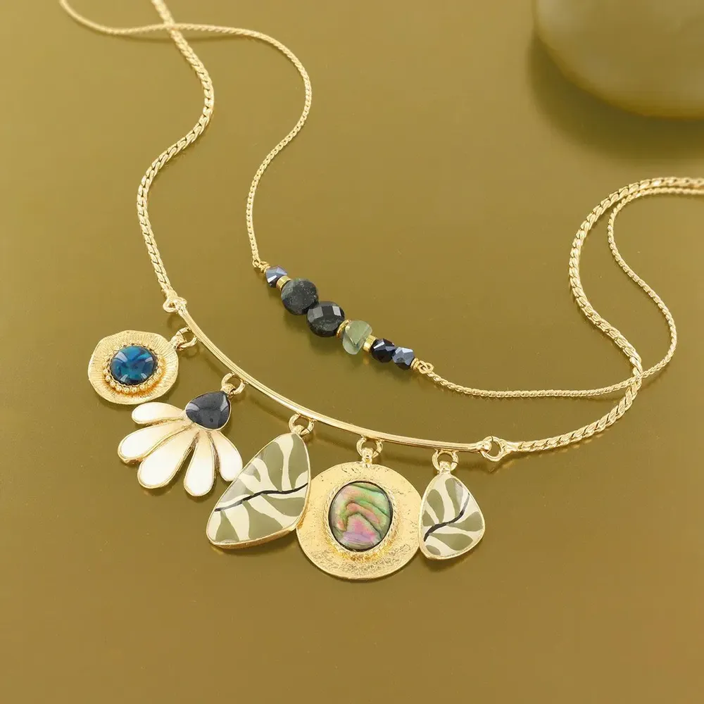 Jewelry - ZEN NECKLACE GOLD COLOR MULTI - TARATATA BIJOUX