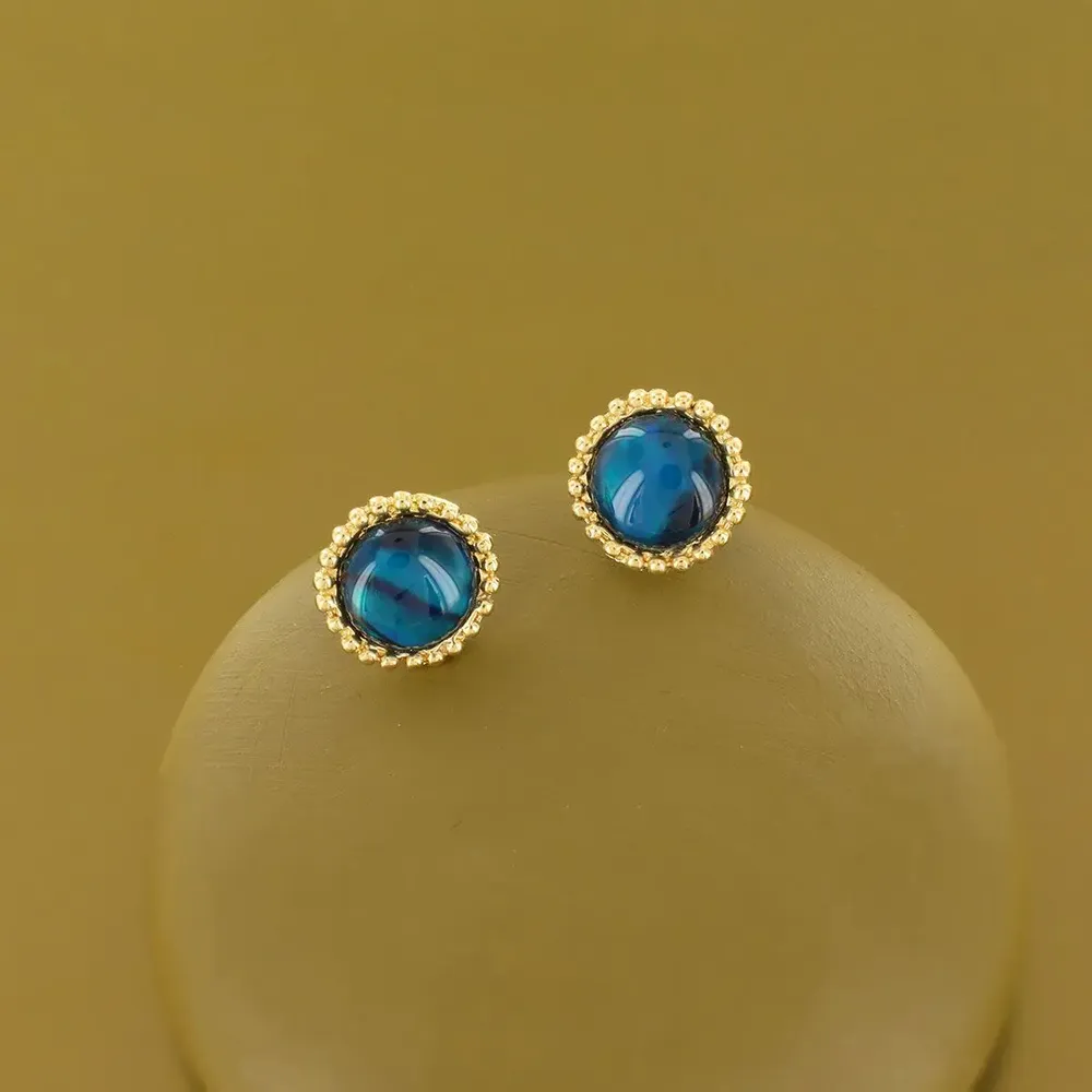 Jewelry - ZEN CHIPS GOLD BLUE COLOR - TARATATA BIJOUX