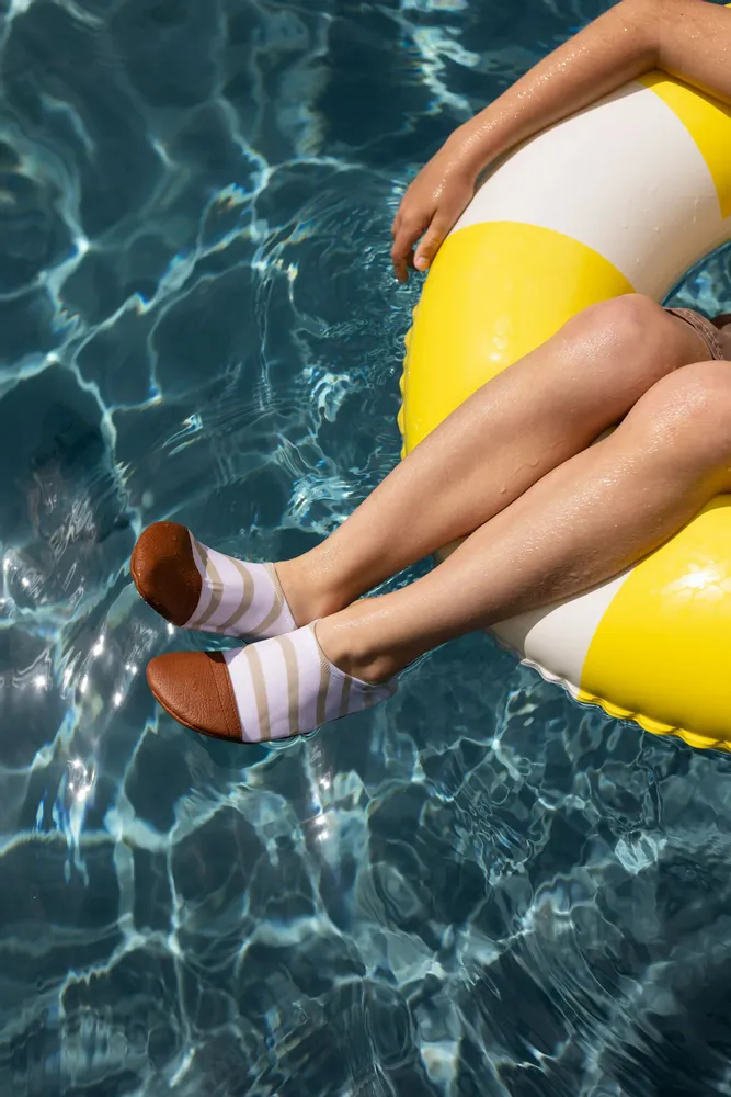 Mode enfantine - Chaussons souples tout terrain - Les Petits Marins Camel - LES PAS PETITS