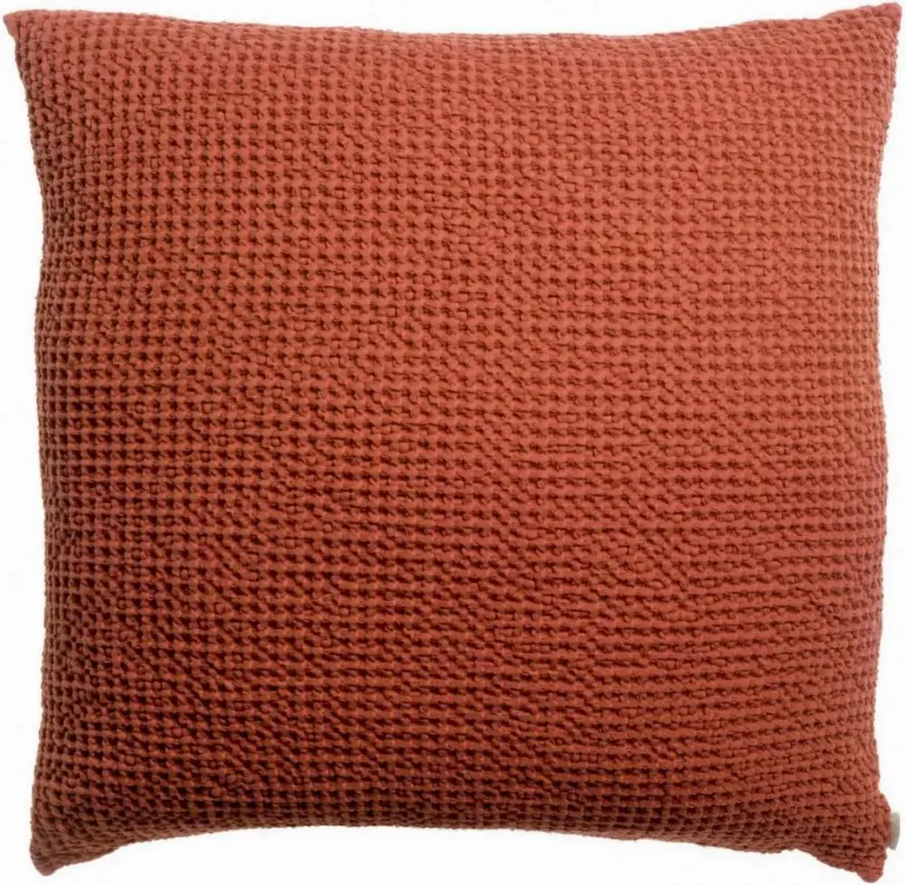 Coussins - Coussin recyclé Maia Sienne 45 x 45 - MAISON VIVARAISE - SDE VIVARAISE WINKLER
