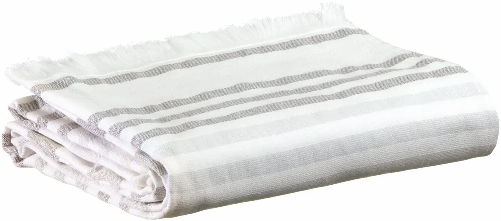 Linge de lit - Drap hammam recyclé Samoa Tonnerre 100 x 200 - MAISON VIVARAISE - SDE VIVARAISE WINKLER