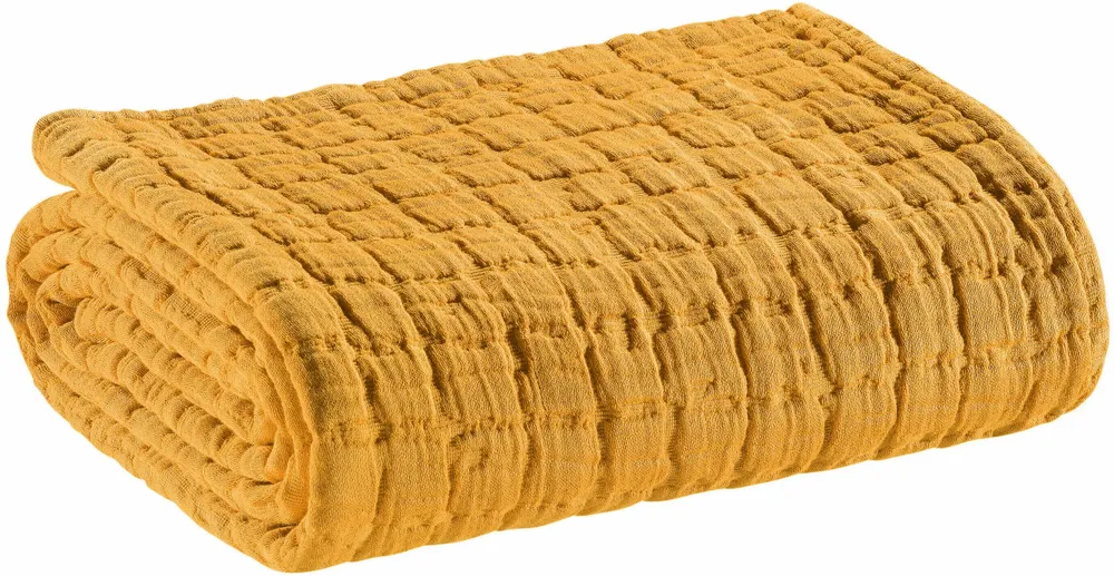 Plaids - Plaid Swami Safran 130 x 200 - MAISON VIVARAISE - SDE VIVARAISE WINKLER