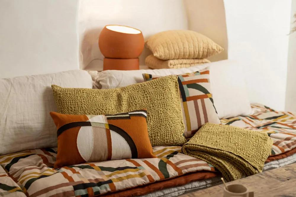 Linge de lit - Jeté Tana Gold 240 x 260 - MAISON VIVARAISE - SDE VIVARAISE WINKLER