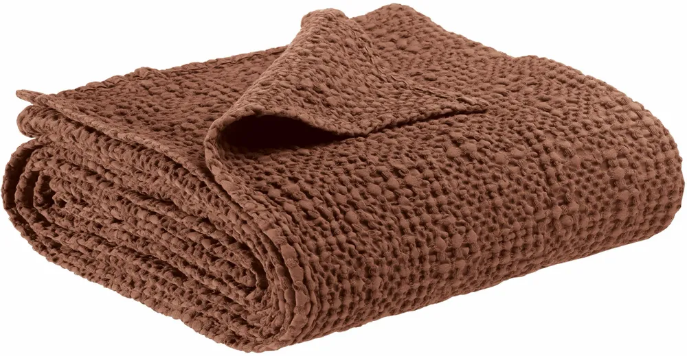 Bed linens - Tana Bed Throw Tabac 240 X 260 - MAISON VIVARAISE - SDE VIVARAISE WINKLER