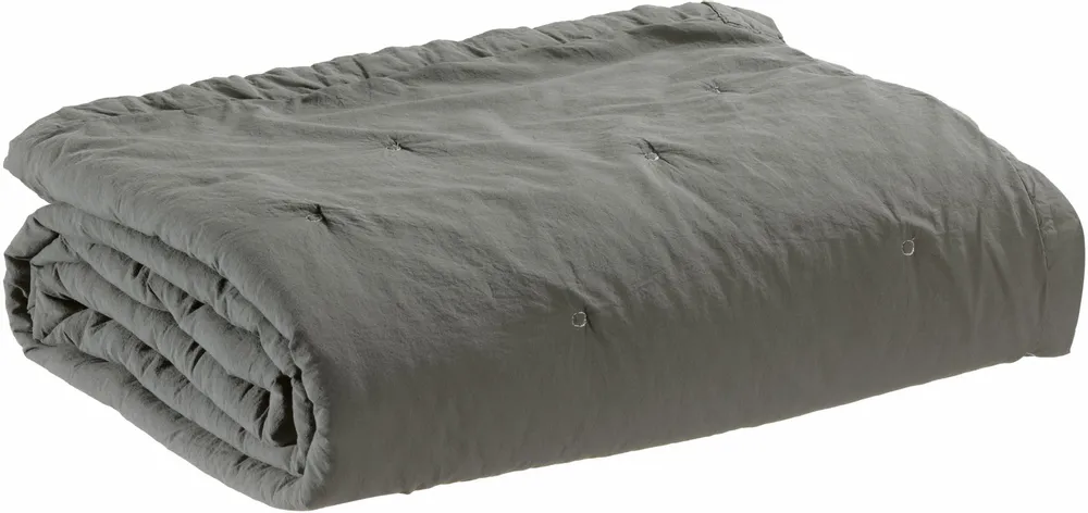 Linge de lit - Jeté de lit Tika Tonnerre 260 x 260 - MAISON VIVARAISE - SDE VIVARAISE WINKLER